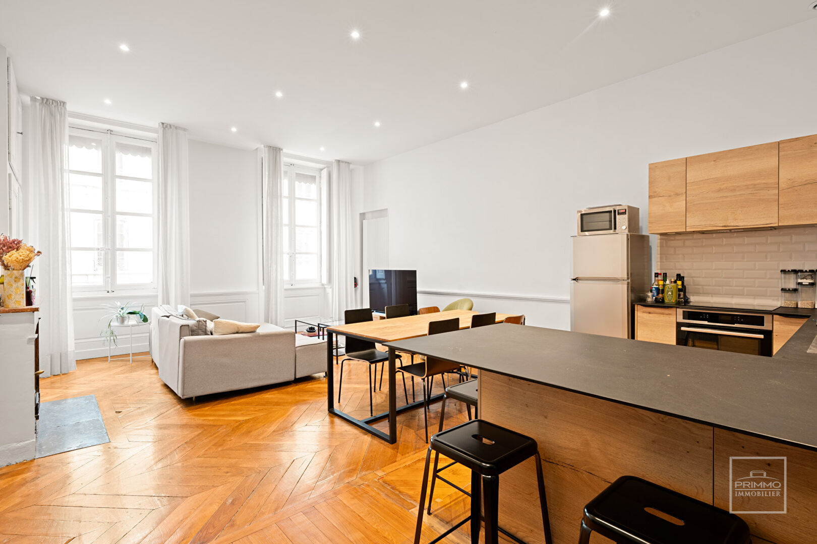 Ainay, appartement de charme de T3 de 81.25m², situé au 3ème étage