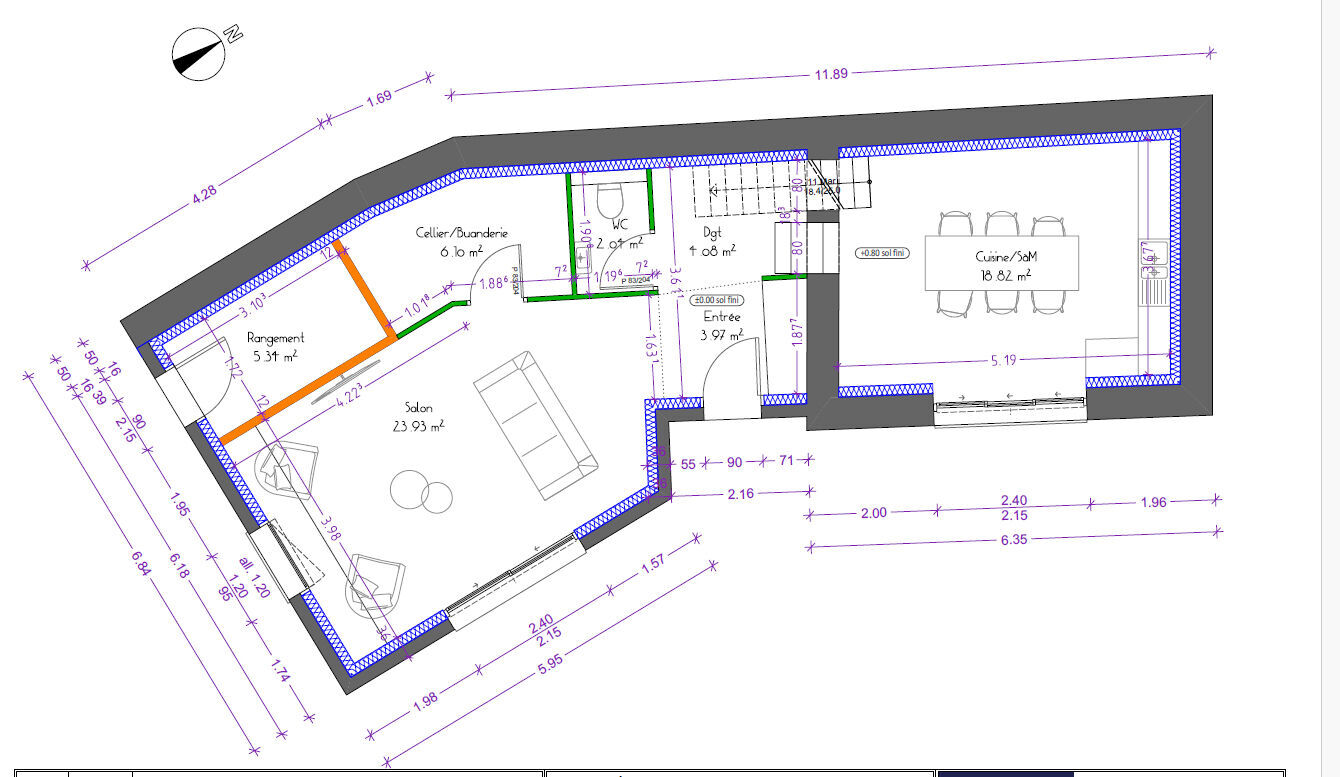 Neuville sur Saône – Maison neuve – Prestations de qualité – 125m²