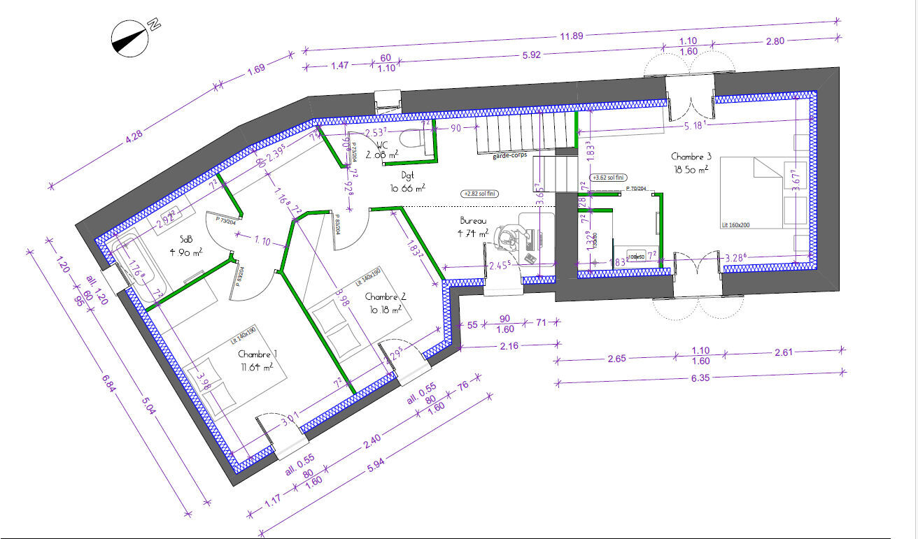 Neuville sur Saône – Maison neuve – Prestations de qualité – 125m²