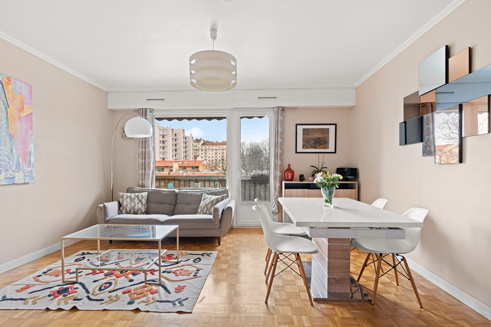 A la limite entre Grange Blanche et Montplaisir, Appartement T3 traversant de 72m² avec balcon