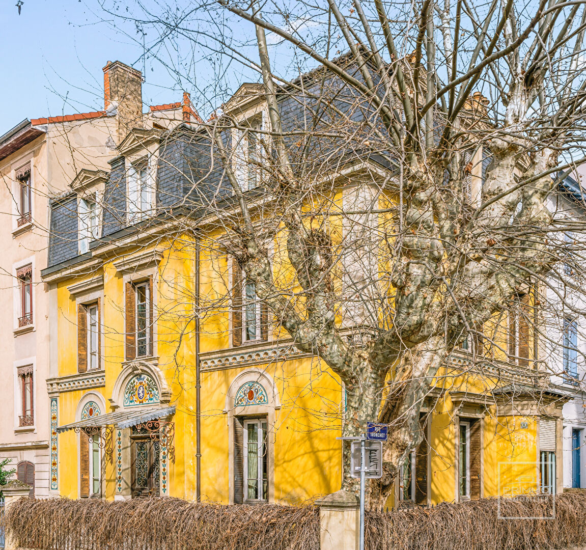 LYON 6,  Entre Parc et Métro Masséna Maison  d’exception de 354.28m² avec jardin