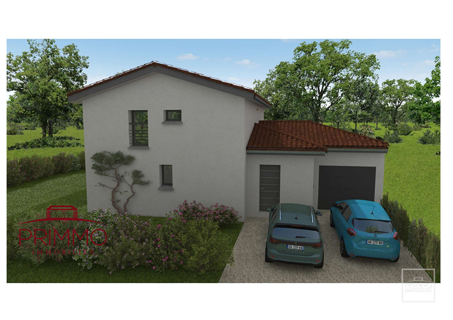 NEUVILLE SUR SAONE – Maison 5 pièces sur terrain 554 m2 au calme