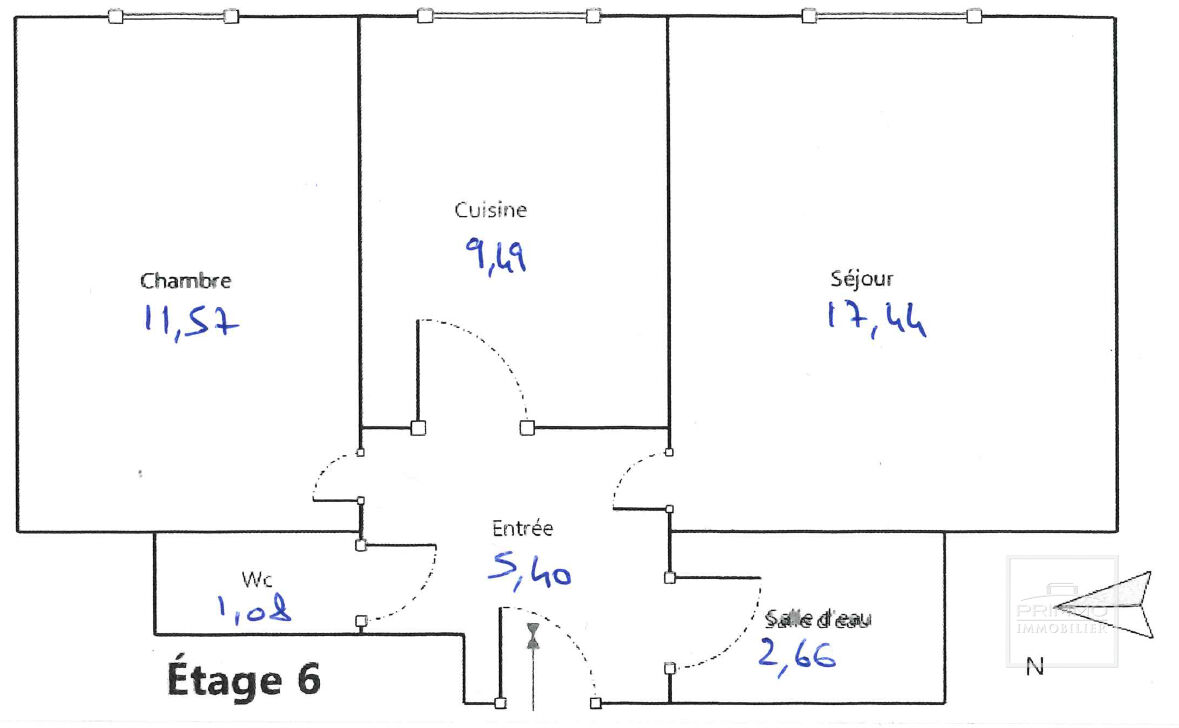 LYON 4, Balcon, 47.64m²
