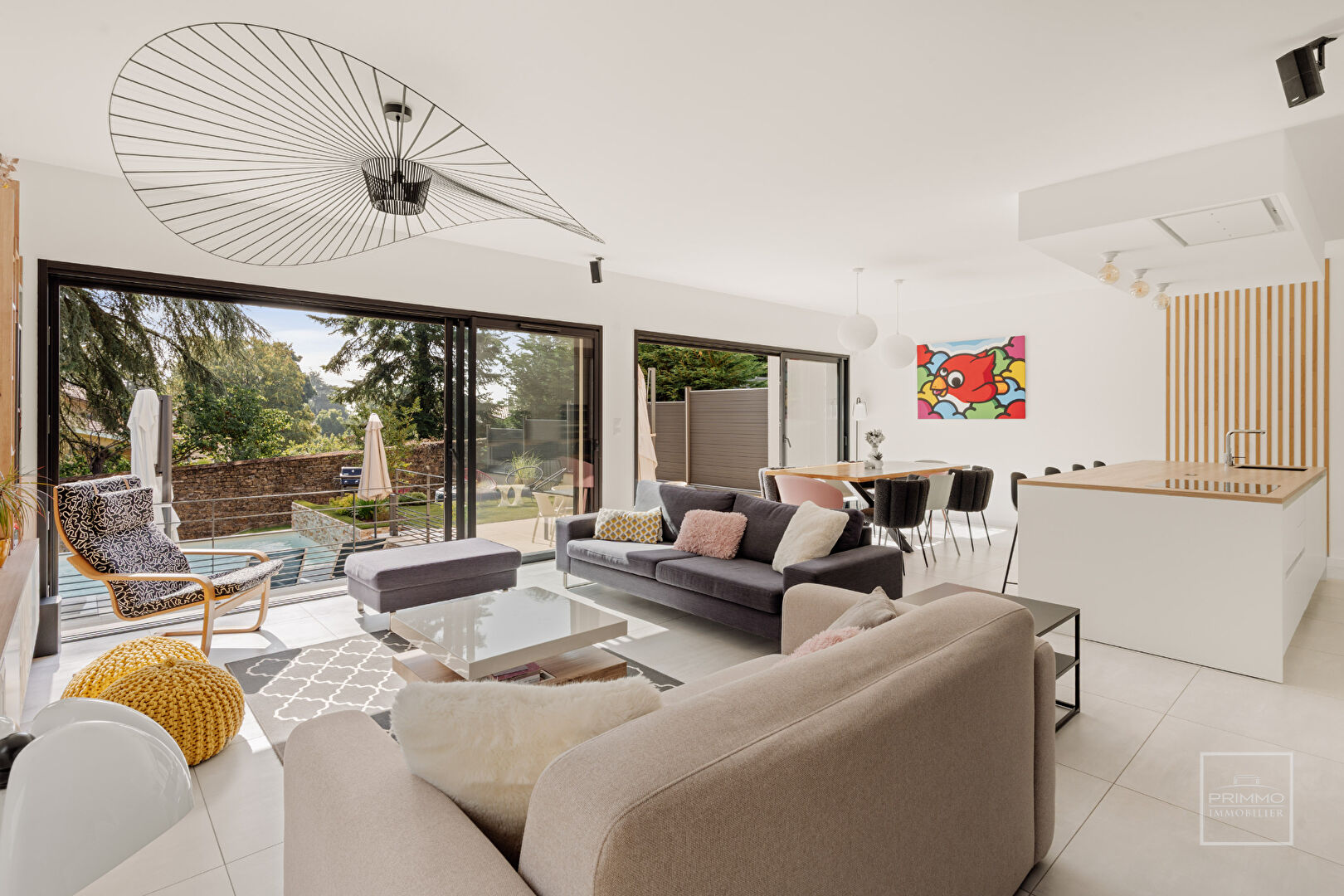 SAINT CYR AU MONT D’OR, proche centre, Maison contemporaine de 2023 avec piscine