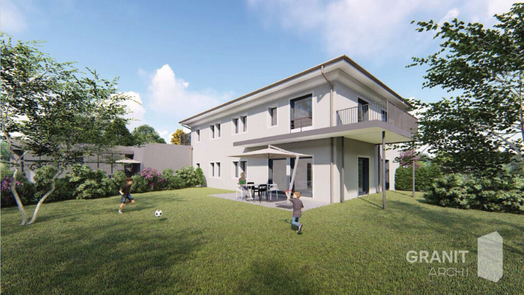 Saint Cyr Au Mont D’Or, proche du centre, Rez de Jardin T4 neuf de 118m² avec 262m² d’extérieur (Lot2)