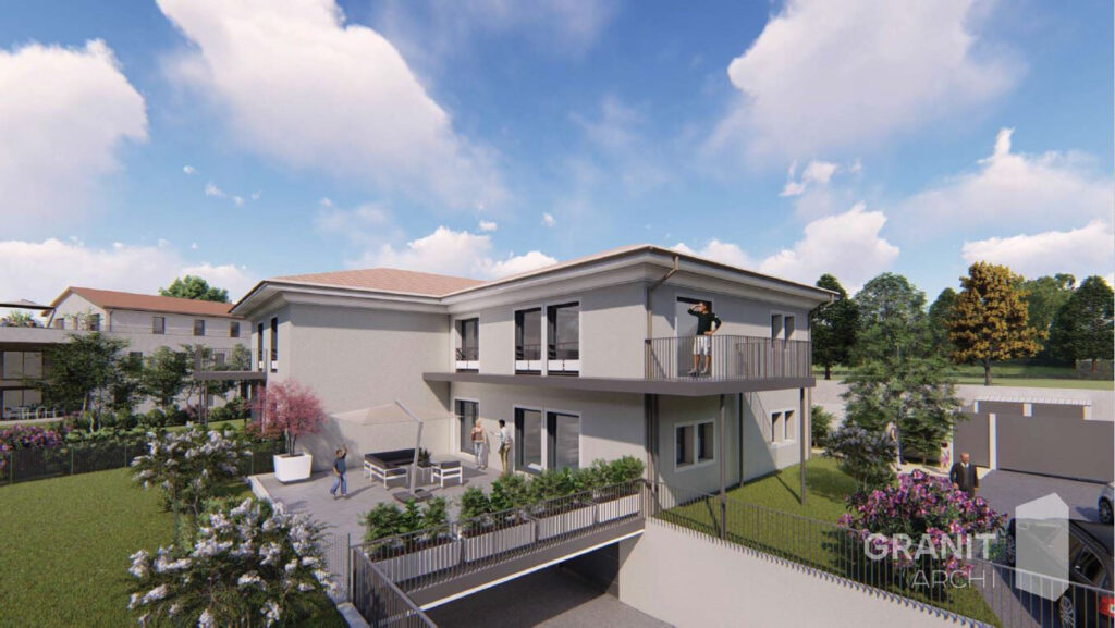 Saint Cyr Au Mont D’Or, proche du centre, Rez de Jardin T4 neuf de 118m² avec 262m² d’extérieur (Lot2)