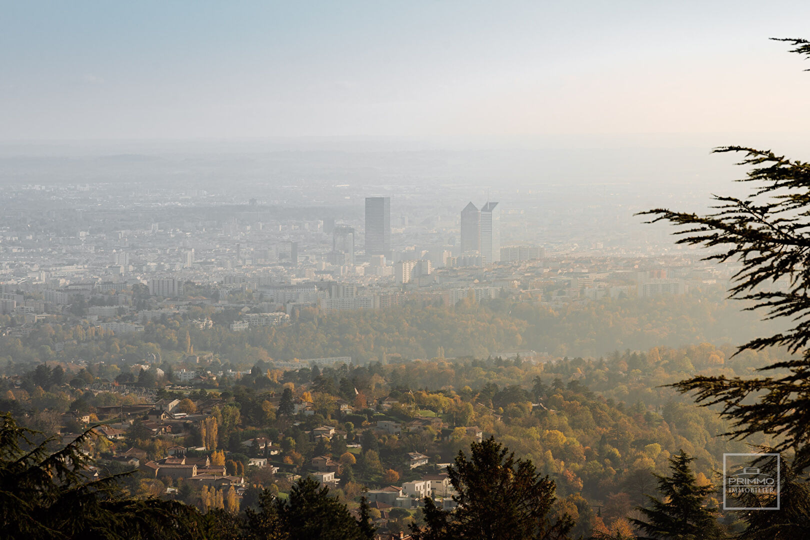 Saint Didier Au Mont D’Or, Terrain à bâtir de 1 972m² avec vue sur Lyon et les Monts D’Or