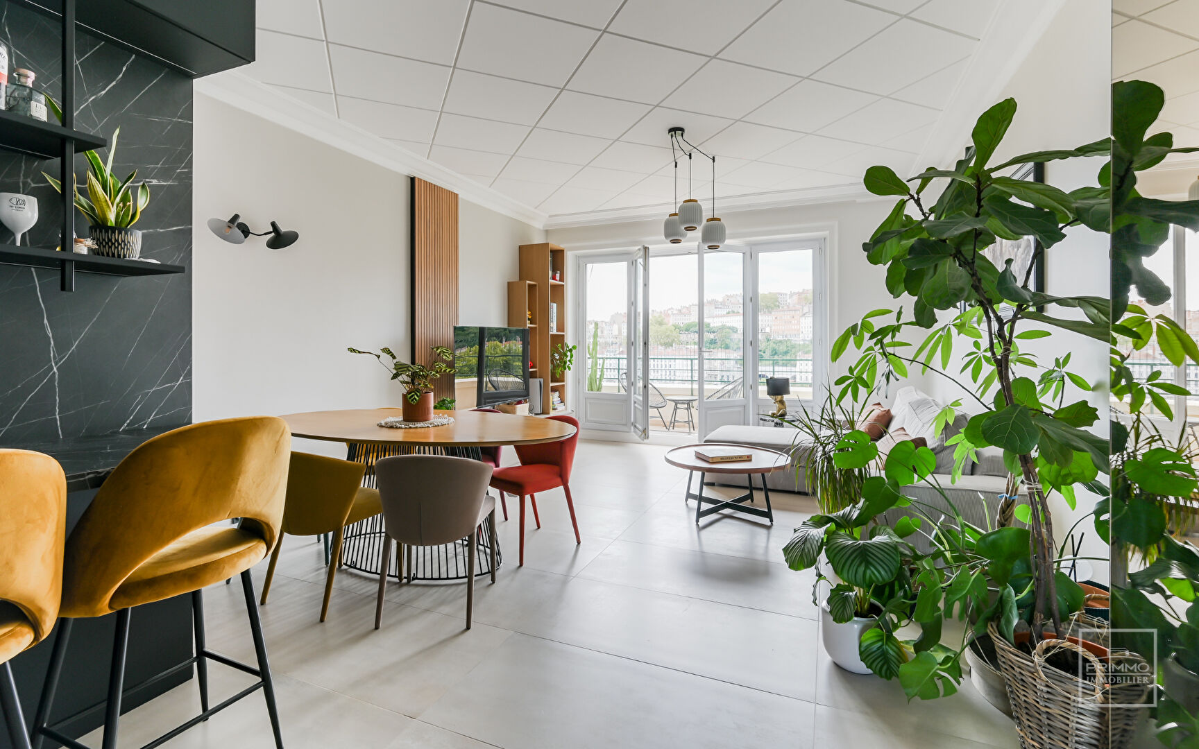 LYON 6, VUE RHONE, 83.12m² AVEC BALCON