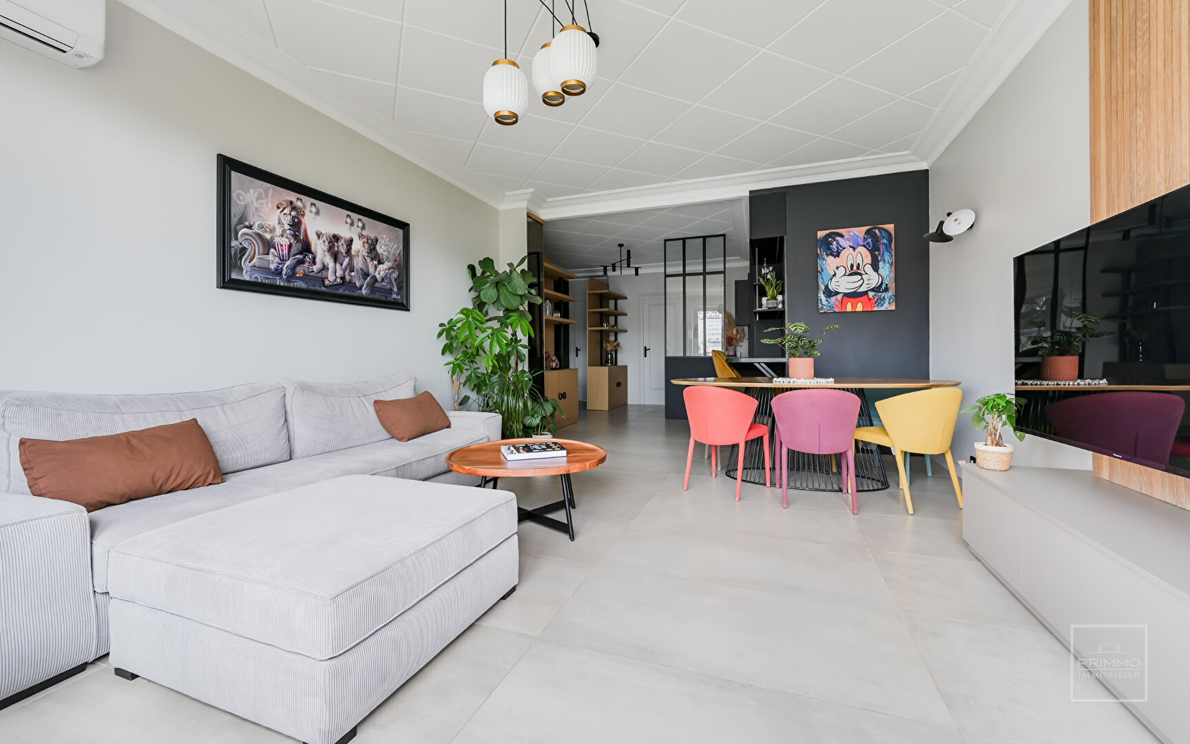 LYON 6, VUE RHONE, 83.12m² AVEC BALCON