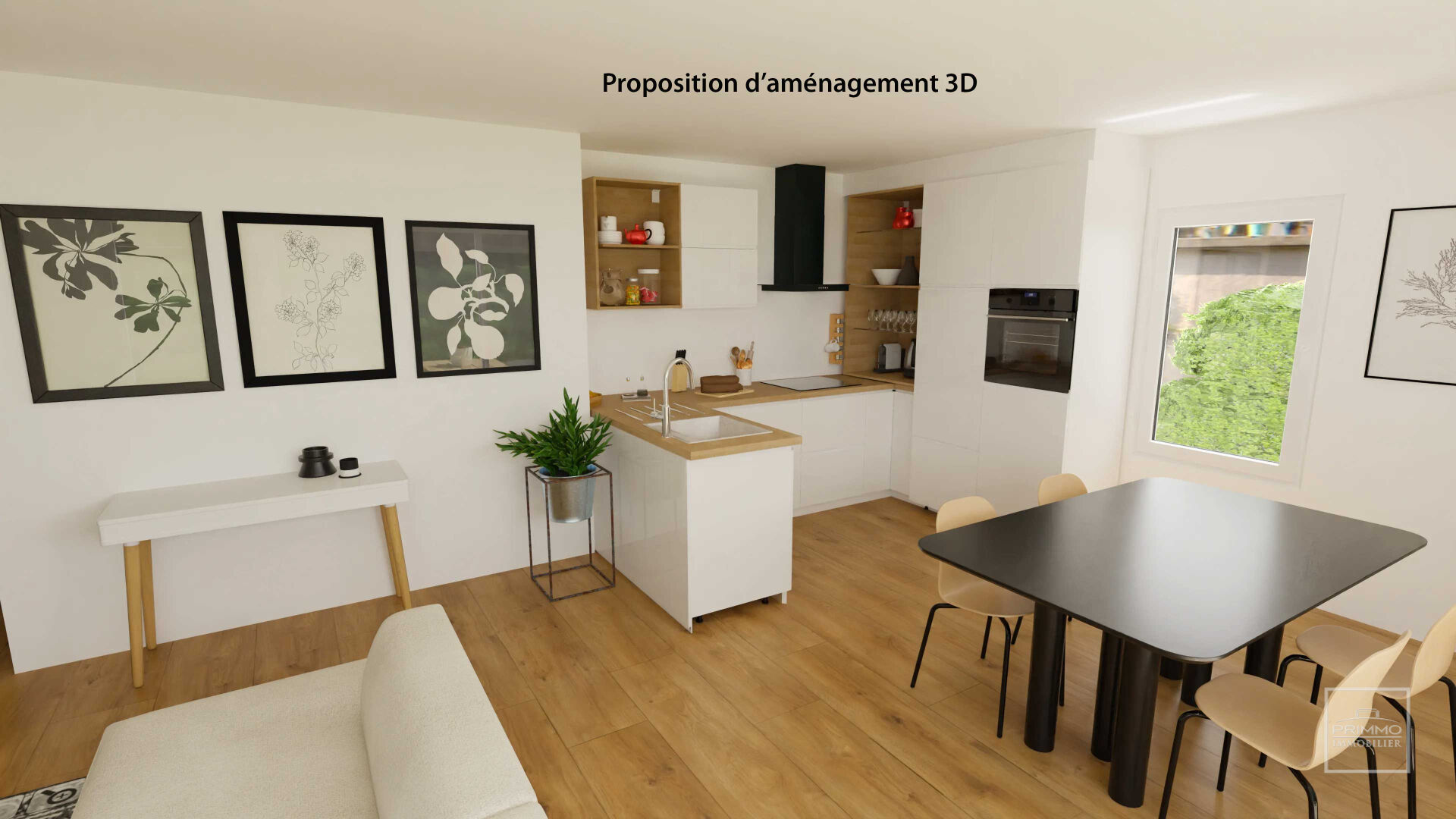 LYON 9ème, au calme, Appartement T2 de 54m², avec jardin clos de 52m² sans vis à vis.