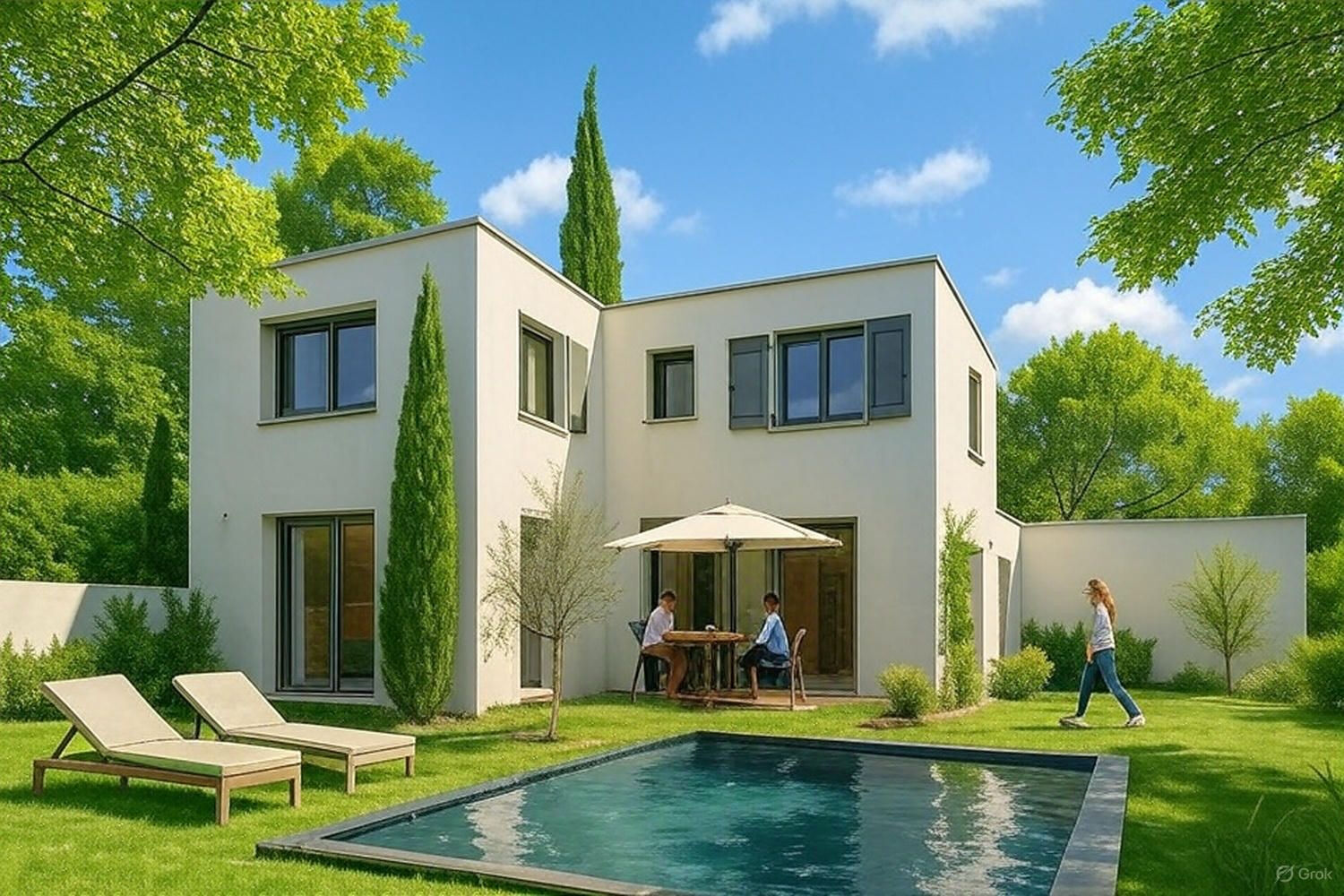 Saint Didier au Mont D’Or, au calme, Maison de 194m² sur 712m² de terrain plat.