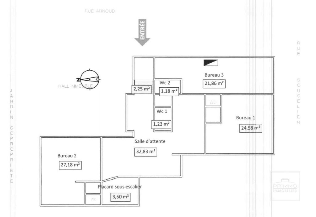 LYON 5, POINT DU JOUR, LOCAL COMMERICAL,108.86m²