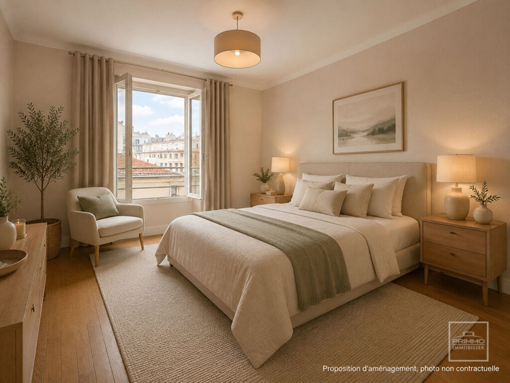 LYON 6, TRIANGLE D&rsquo;OR, 67.09m², ETAGE ELEVE, BALCON