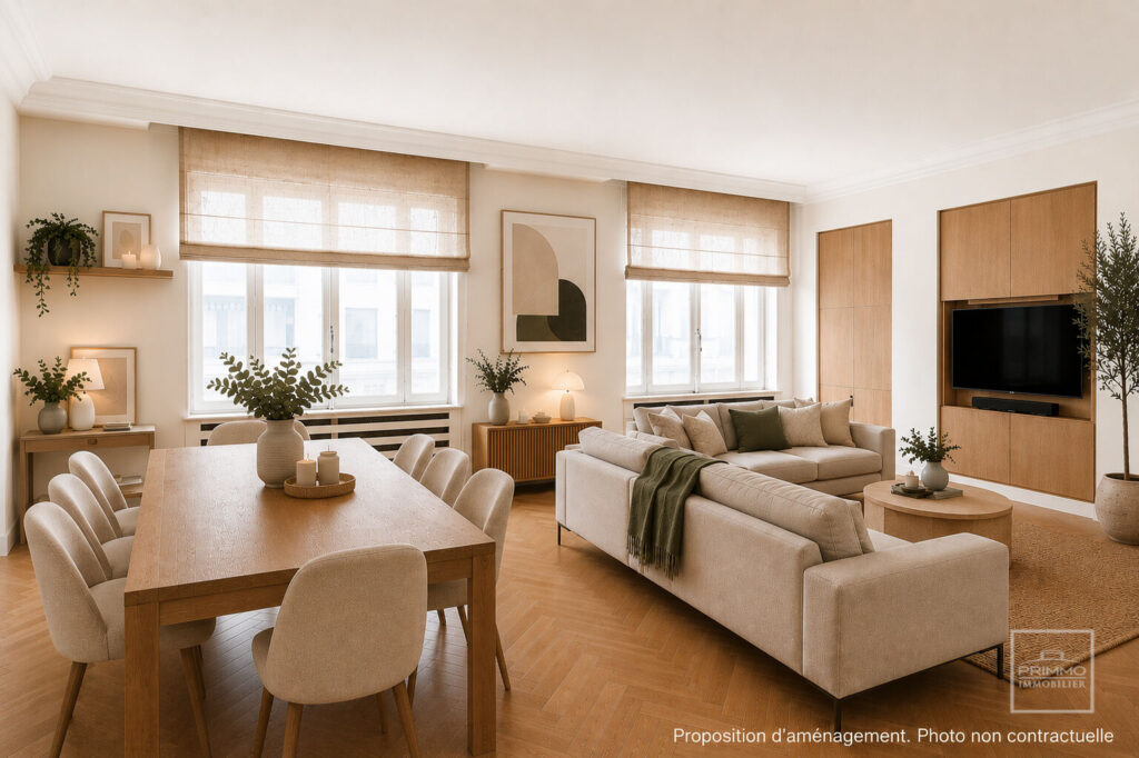 LYON 6, TETE D’OR, 114.82m², LOGGIA, POSSIBILITÉ GARAGE