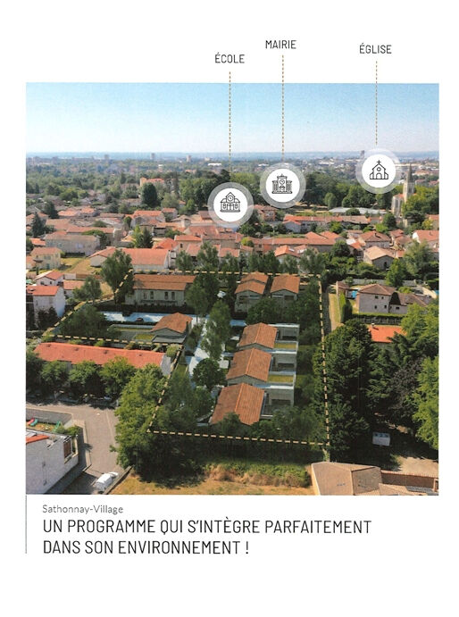 NOUVEAU PROGRAMME – APPARTEMENTS ET MAISONS – du T2 au T5 – Sathonay-Village