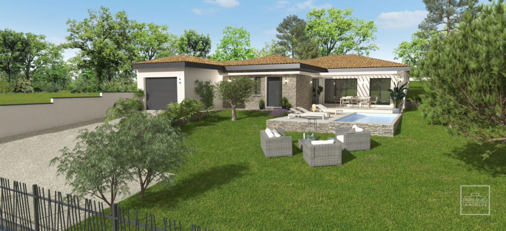 Lissieu – Terrain constructible de 1000 m² – Vue sur les Monts du Lyonnais