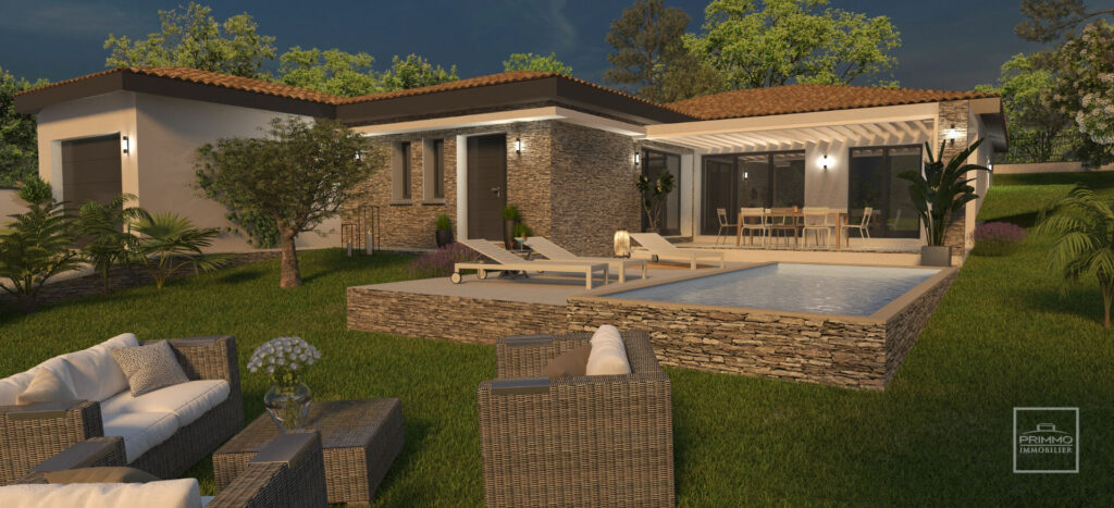 Lissieu – Terrain constructible de 1000 m² – Vue sur les Monts du Lyonnais