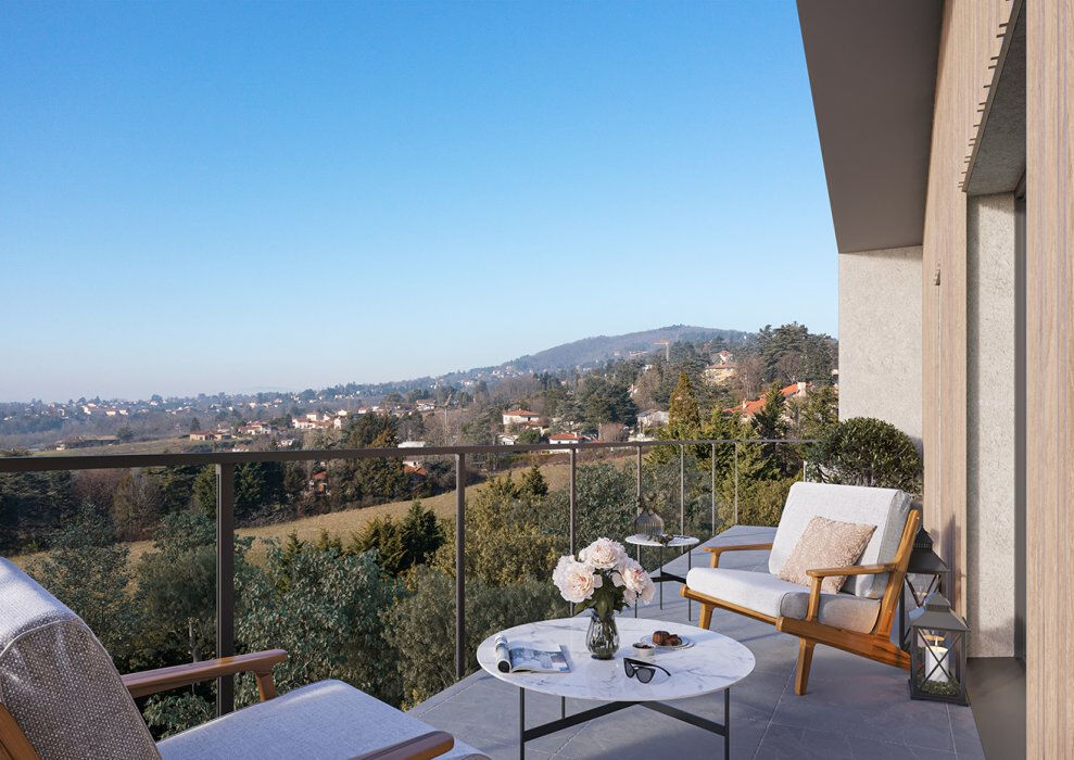 Saint Didier Au Mont D Or, appartement T4 de 164 m² avec terrasses de 145m²  et garage