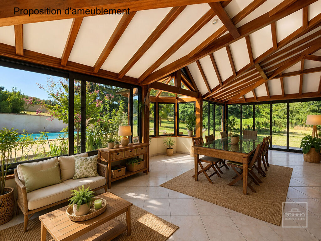Lissieu, maison de 146 m² sur parcelle de 3525 m2 avec piscine