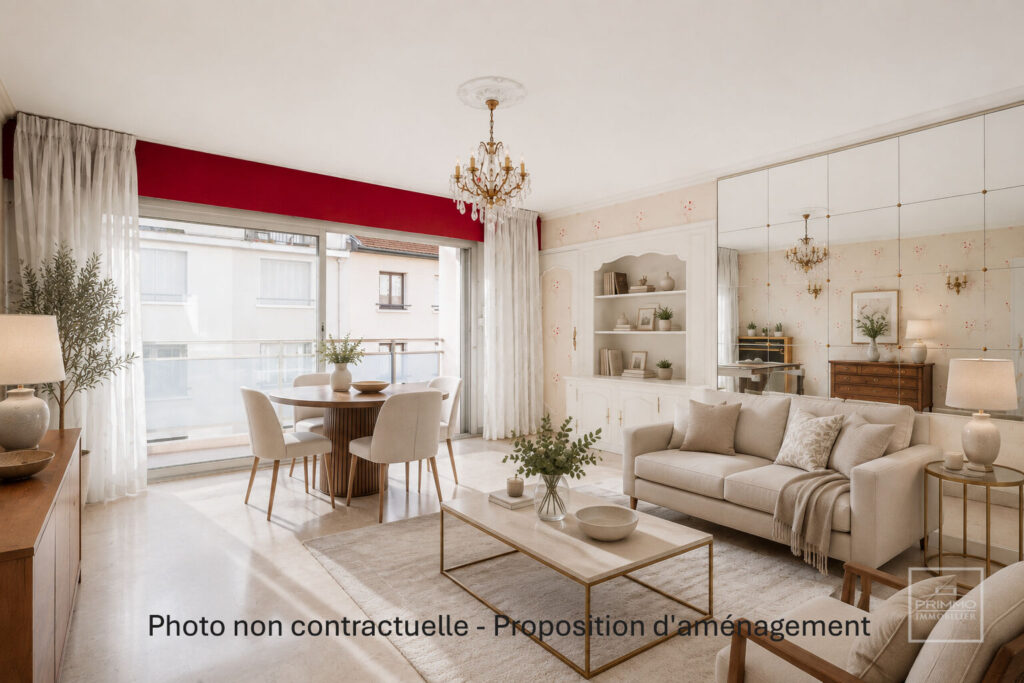 VILLEURBANNE – GRATTE CIEL , 70m², BALCON & LOGGIA, PARKING