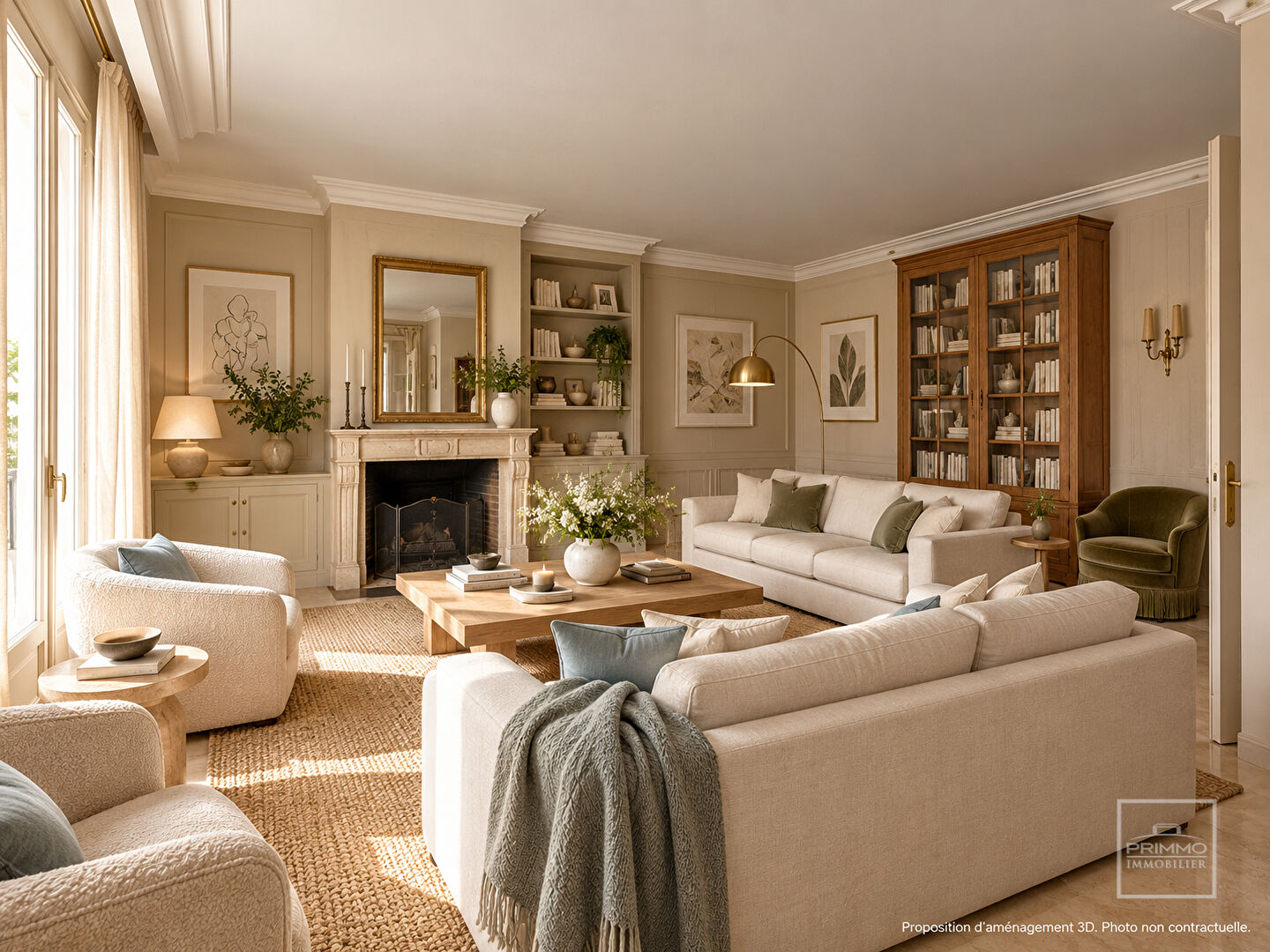 LYON 6, PROX. TETE D&rsquo;OR, DERNIER ETAGE, 165.40m², GRAND BALCON DE 21m²