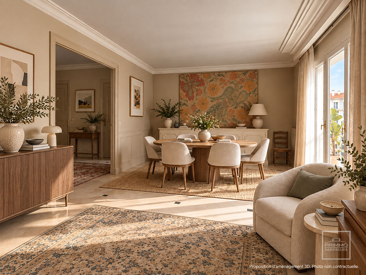 LYON 6, PROX. TETE D&rsquo;OR, DERNIER ETAGE, 165.40m², GRAND BALCON DE 21m²