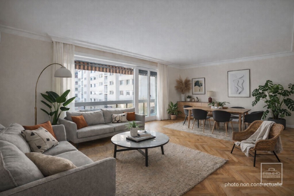 LYON 6, 117.47m², DEUX BALCONS, GARAGE