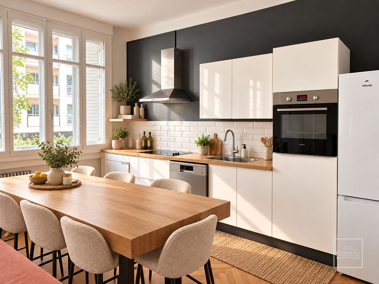 Lyon 6, 77m², Cave et parking