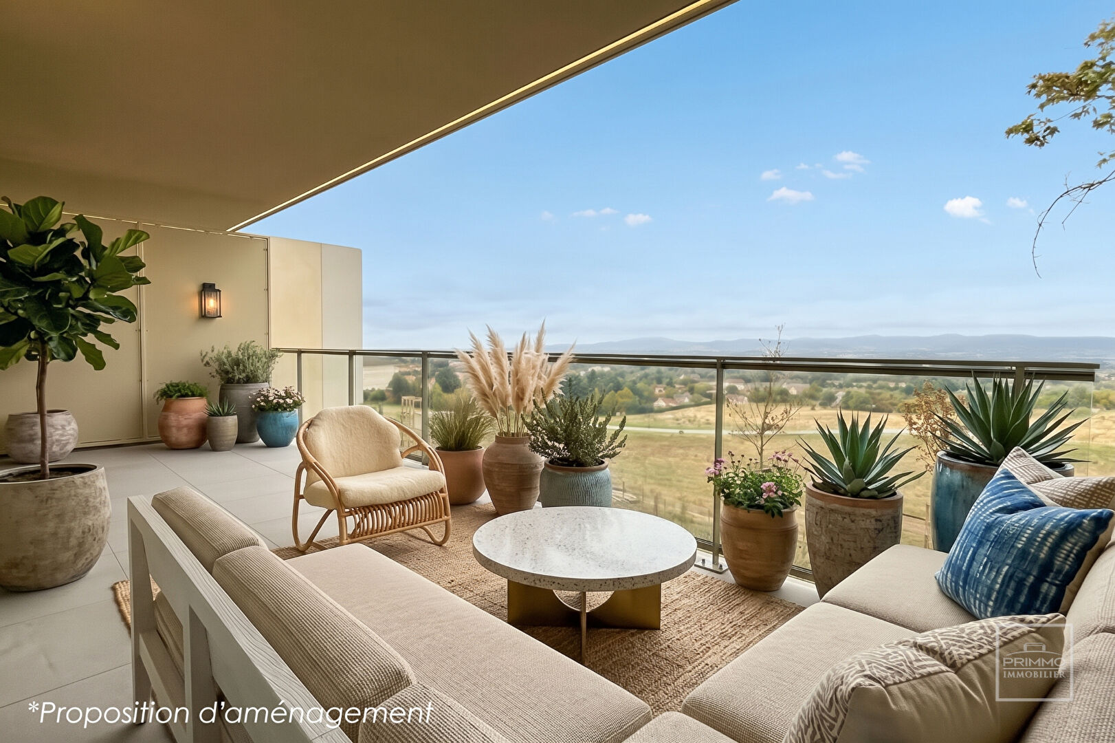 Appartement T3 avec terrasse et garage – Centre de Saint Didier au Mont d&rsquo;Or